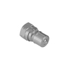 Push-to-connect coupling with poppet valve male tip QRC-IB-06-M-G04-B-W3AA